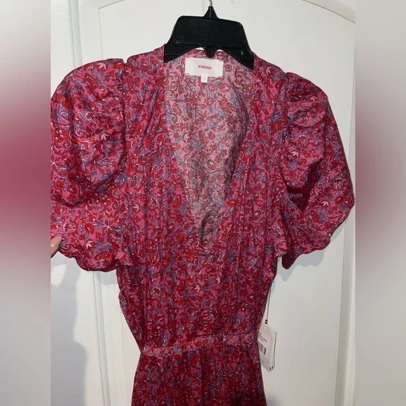 NWT XIRENA Gabrielle Dress in Pink Flora 💗 Large - Picture 12 of 14